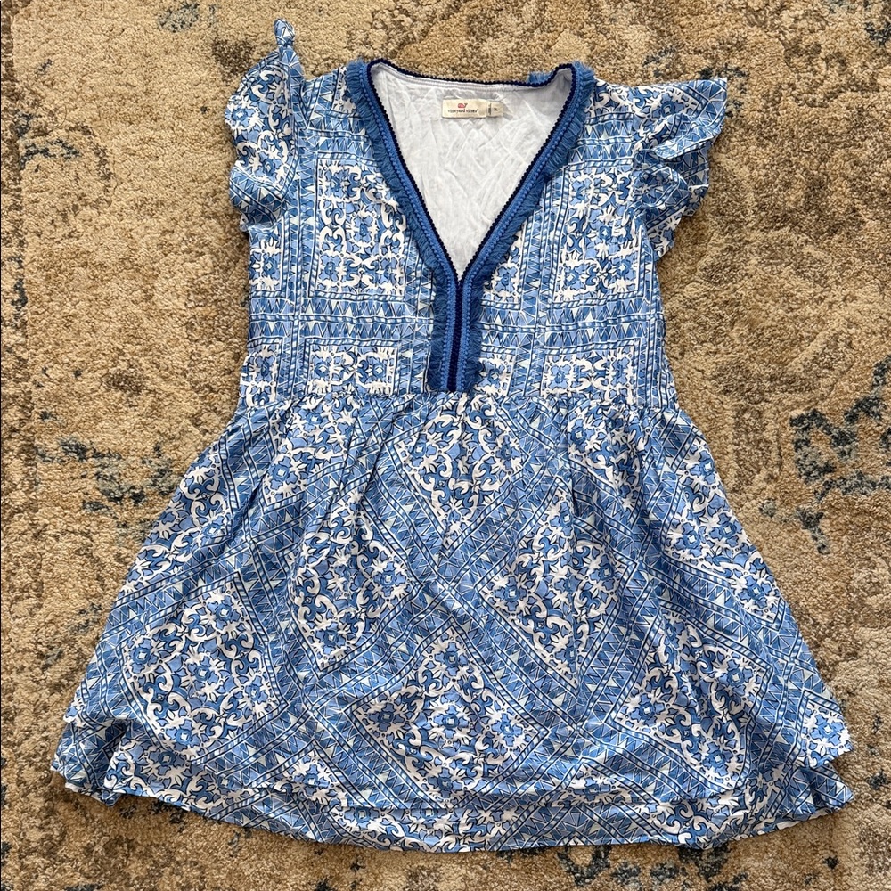 Vineyard Vines Blue and White Mini Dress